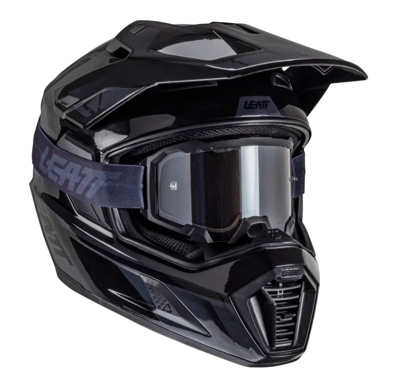 Capacete Leatt 8.5 Adventure com Óculos V25 Preto (Stealth